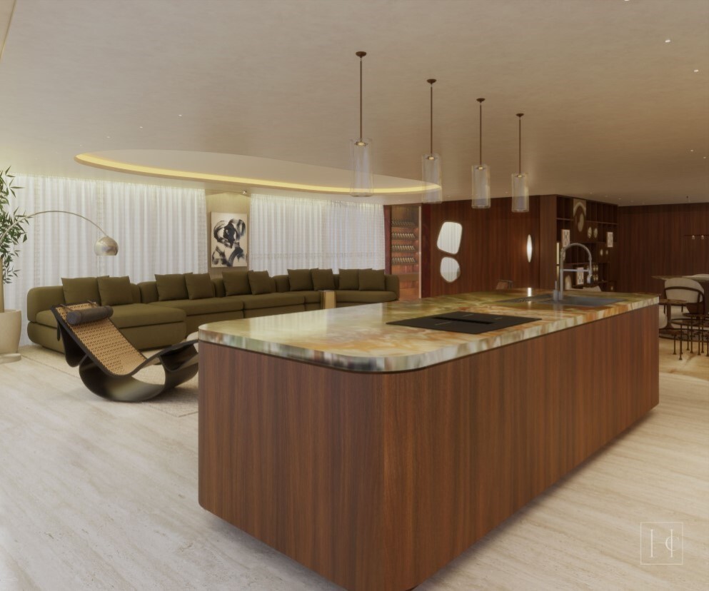 Living com espaço Gourmet